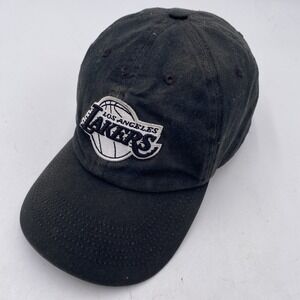 Los Angeles Lakers Hat Black Clean Up Adjustable Strapback VGC Soft Cotton Dad